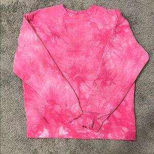 Pink Tie-Dye Sweatshirt